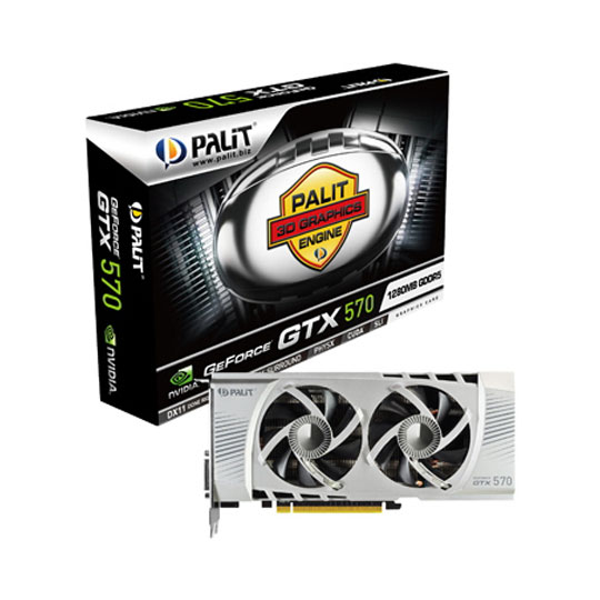 Palit GeForce GTX 570 1280MB NVIDIA Graphics Card : image 1