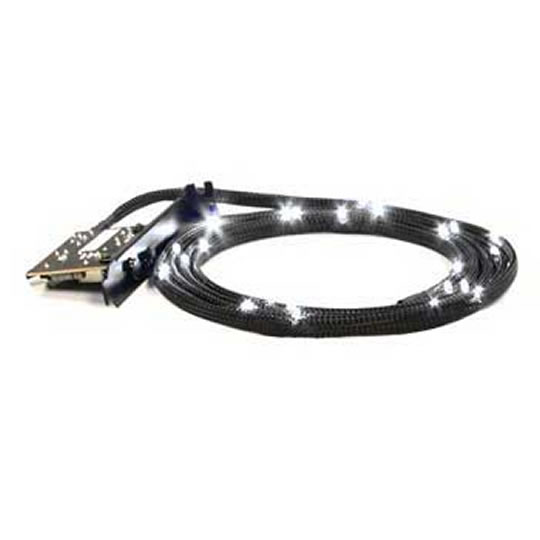 NZXT Braided White LED Kit with PCI Light Sensivity Card 100cm (40") : image 1