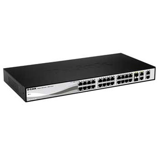 D-Link 24 Port DES-1210-28P 24 10/100 Power over Ethernet (PoE) Network Switch : image 1