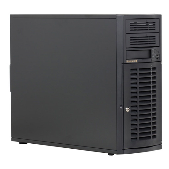 Supermicro CSE-733TQ-665B, 665W Black Mid Tower Case : image 1