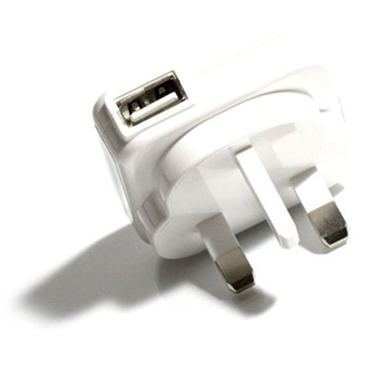 Veho VAA-003-WHT USB Mains Charger UK 3 Pin Single USB White : image 2