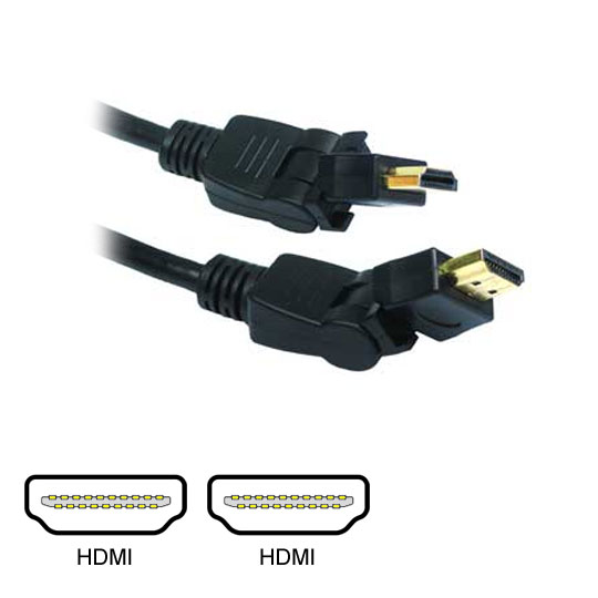 Newlink Rotate & Swivel HDMI Cable 1m : image 1
