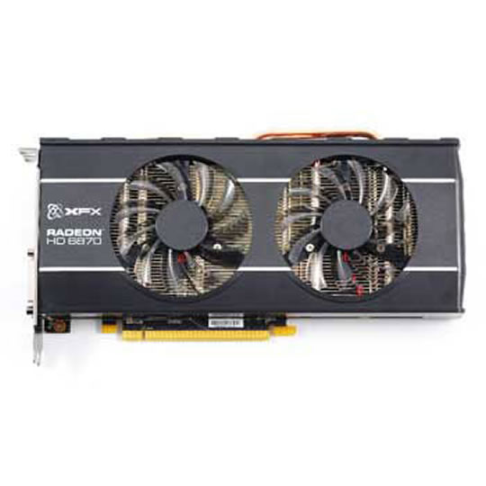 XFX HD 6870 Black DD cooling AMD Radeon Graphics Card - 1GB : image 1