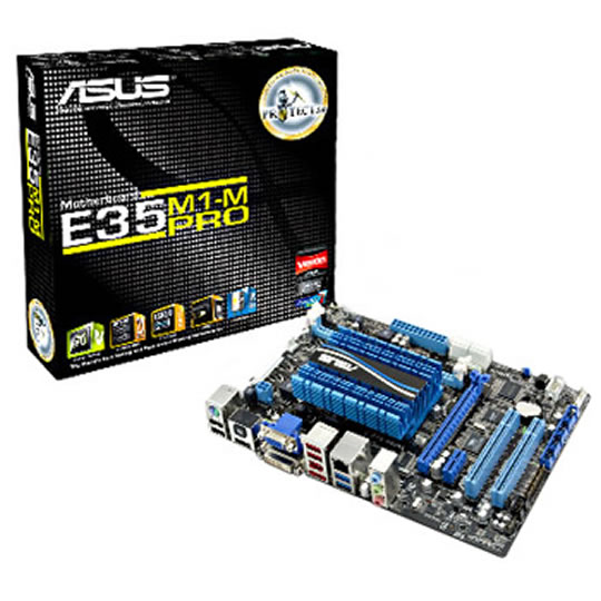 ASUS E35M1-M PRO AMD Hudson M1 Integrated AMD Zacate 18W Micro ATX Motherboard : image 1
