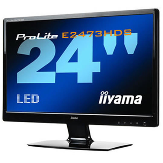 Iiyama Prolite 24" E2473HDS-B1 LED Monitor Full HD with HDMI Fast 2ms : image 1