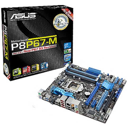 ASUS P8P67-M Rev3 MATX Intel P67 Express Socket 1155 Motherboard : image 1