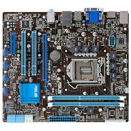 ASUS P8H67-M-LE Rev3 Intel H67 Express Socket 1155 Motherboard : image 2