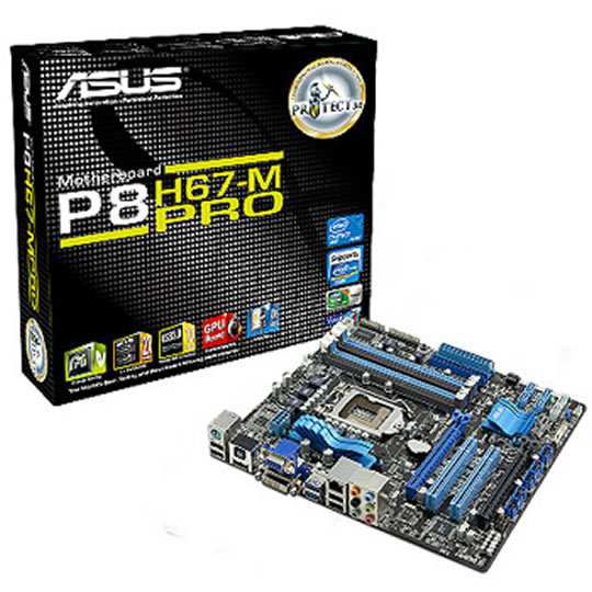 ASUS P8H67-M PRO Rev3 Intel H67 Express Socket 1155 Motherboard : image 1