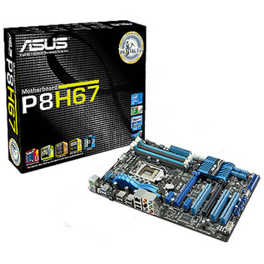 ASUS P8H67 Rev B3 Intel H67 Express Socket 1155 Motherboard : image 1