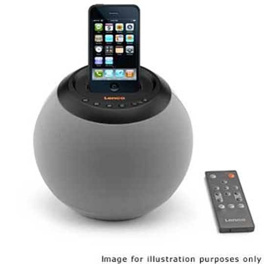 Lenco IPD-4200 Grey iPod Speakerball : image 1