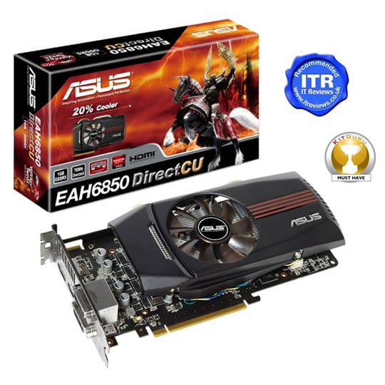 ASUS HD 6850 DirectCU AMD Radeon Graphics Card - 1GB : image 1