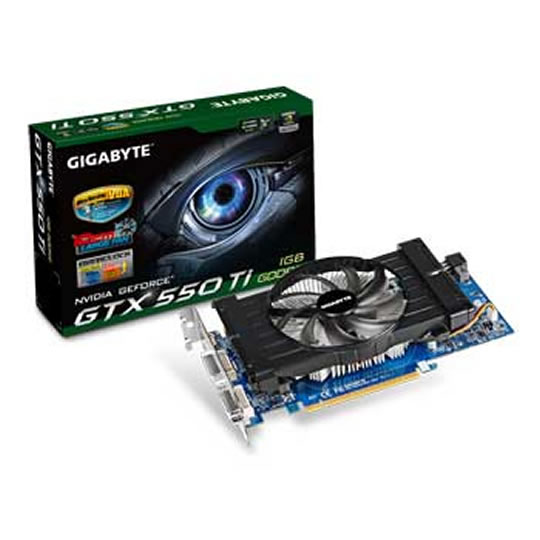 Gigabyte 1GB GeForce GTX 550 Ti OC NVIDIA Graphics Card : image 1
