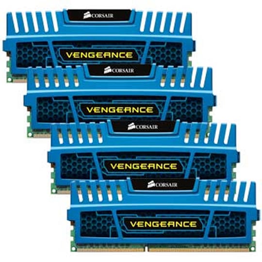 Corsair Memory Vengeance Blue 16GB DDR3 1600 MHz CAS 9 XMP Quad Channel Desktop : image 1