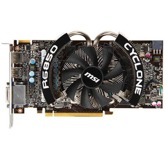 MSI HD6850 Cyclone Power Edition OC Graphics Card - 1GB : image 2