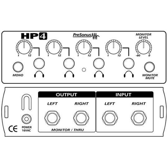 PreSonus HP4 Headphone Amp