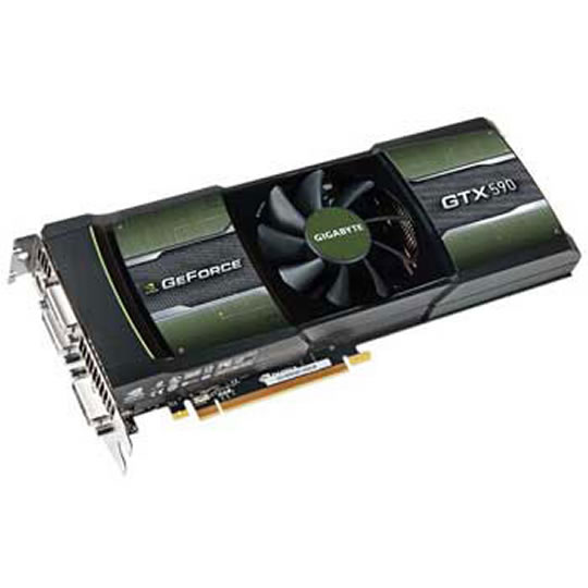 Gigabyte GeForce GTX 590 NVIDIA Graphics Card - 3GB : image 1