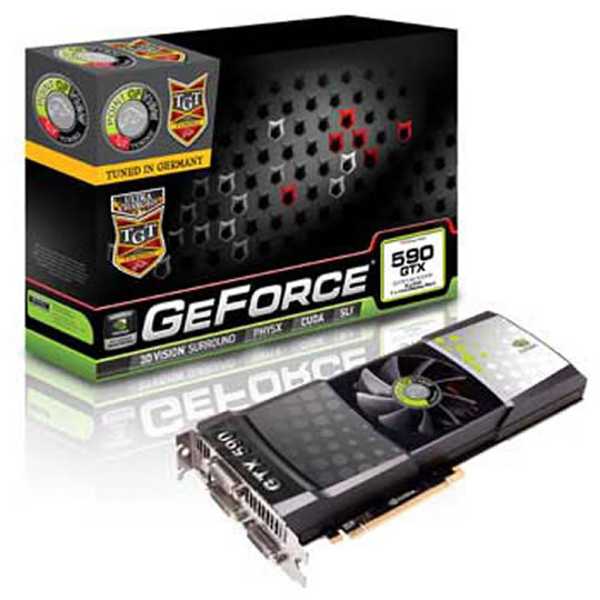 Point of View 3GB GeForce GTX 590 Ultra Charged NVIDIA Graphics Card : image 1