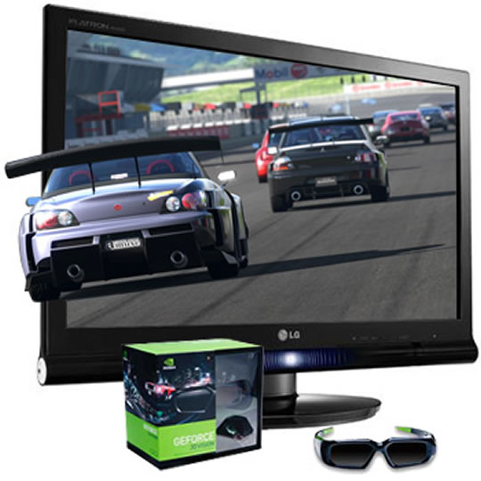LG W2363D 23" LCD With Nvidia 3D Glasses And IR Emitter : image 1