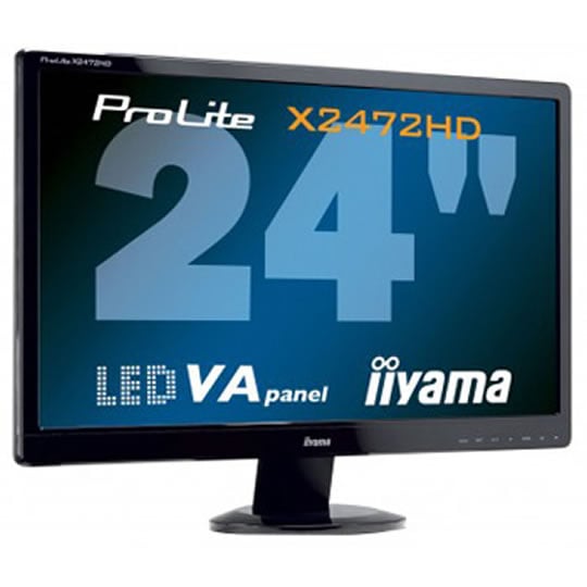 IIyama Prolite X2472HD-B1 LED Extreme Gloss Black HDMI/DVI/VGA 1920x1080 3000:1 250cd/m2 2ms : image 1