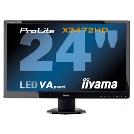 IIyama Prolite X2472HD-B1 LED Extreme Gloss Black HDMI/DVI/VGA 1920x1080 3000:1 250cd/m2 2ms : image 2