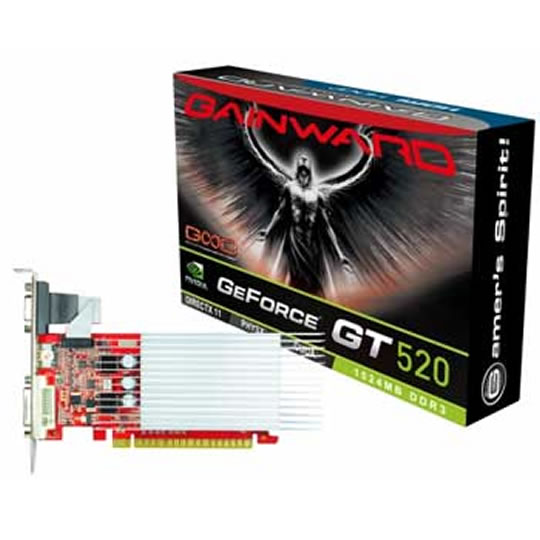 Gainward NVIDIA GT 520 SilentFX Graphics Card - 1GB : image 1