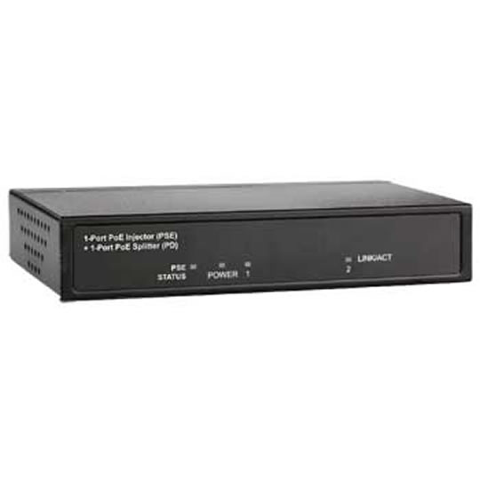 2 port PoE Extender IEEE 802.3af/3/3u Cat.5 (1x In, 1x out) Extends the range of PoE by 100 meters : image 1