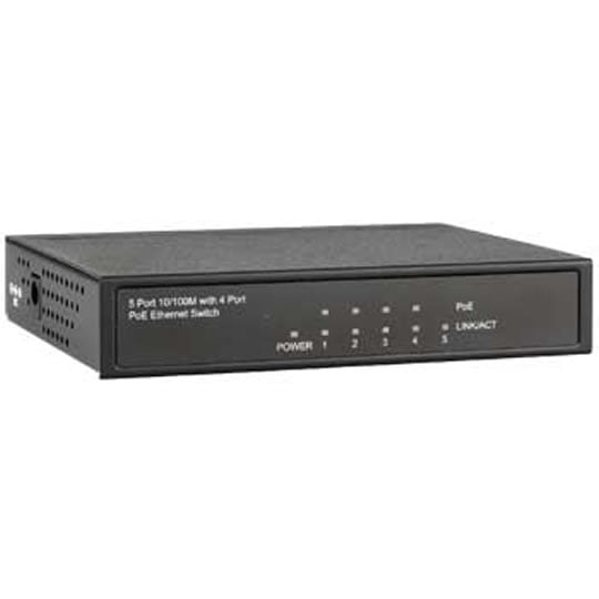 E-TEN PS-254-at 5 Port Switch 4PSE Power Over Ethernet 70W PSU : image 1