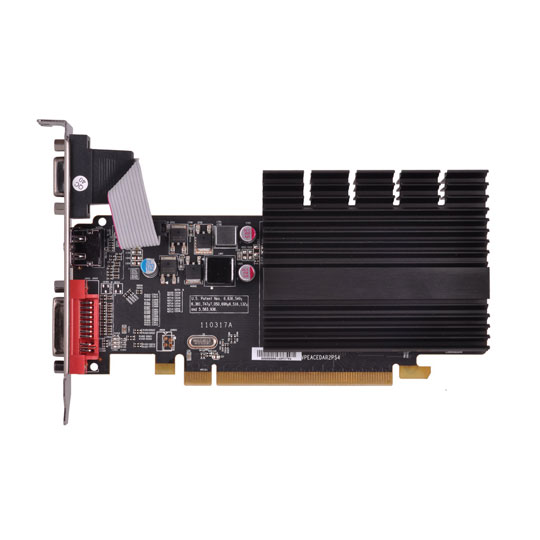 XFX Silently Cooled HD 6450 Low Profile AMD Radeon Graphics Card - 1GB : image 3