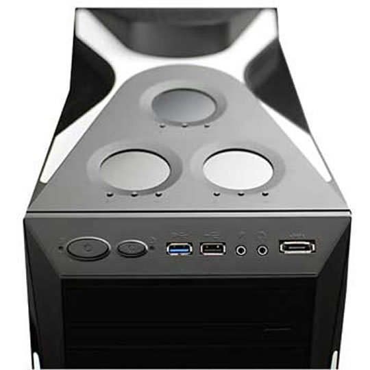 Rasurbo Xange ATX Midi Tower Case with 7 Colours - No PSU : image 3