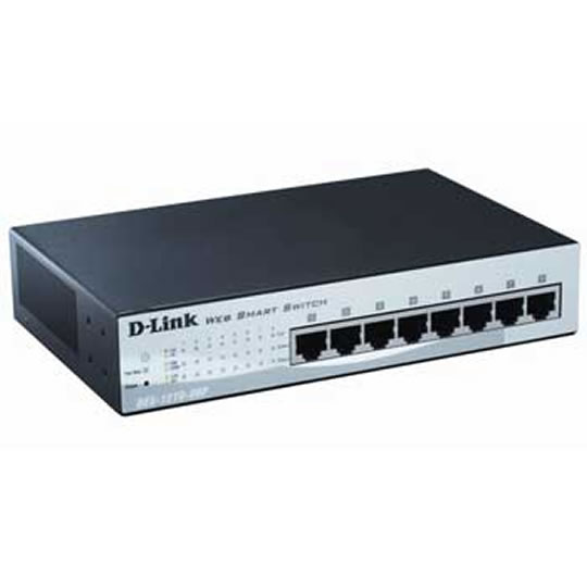 D-Link DES-1210-08P 8 Port 10/100 Power Over Ethernet (PoE) Network Switch : image 1