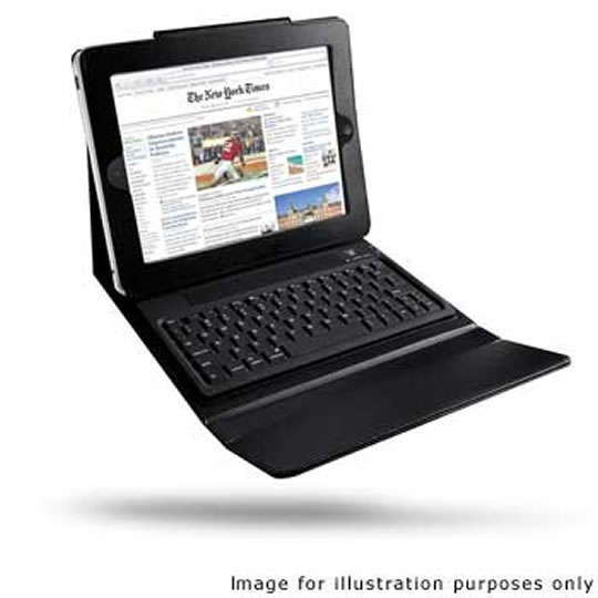 Bluetooth keyboard and Leather Case for iPad's gen 1/2/3/4 : image 1