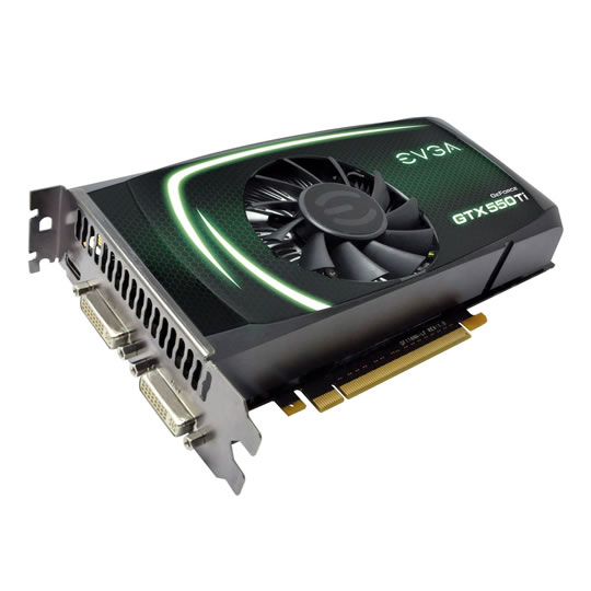 EVGA 1GB GeForce GTX 550 Ti Superclocked NVIDIA Graphics Card : image 1