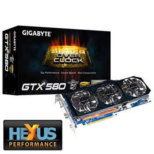 Gigabyte 1536MB GeForce GTX 580 Super Overclock NVIDIA Graphics