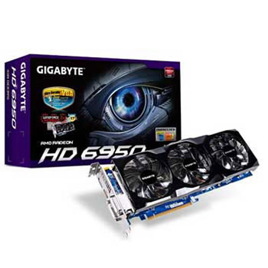 Gigabyte HD 6950 OC AMD Radeon Graphics Card - 1GB : image 1
