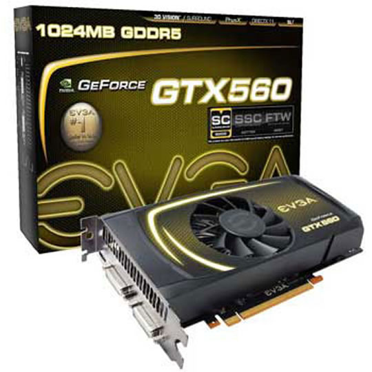 1GB EVGA GeForce GTX 560 SC NVIDIA Graphics Card : image 1