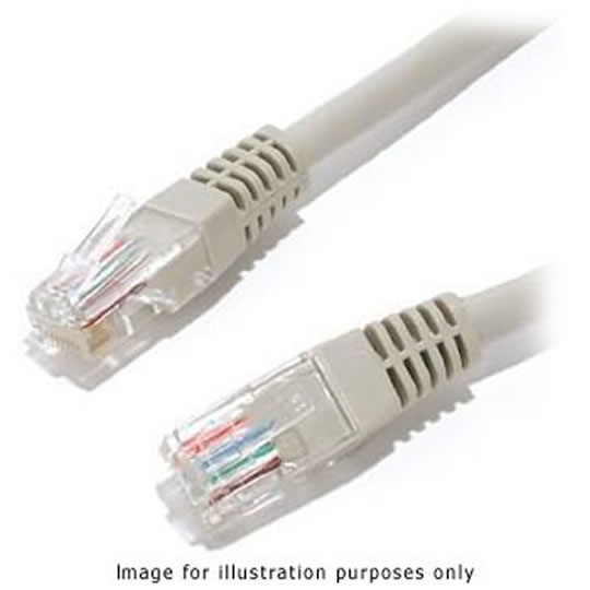 Xclio CAT5e 0.5M Snagless Moulded Gigabit Ethernet Cable RJ45 Grey : image 1