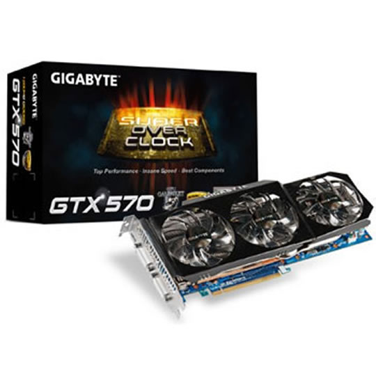 Gigabyte 1280MB GeForce GTX 570 Super Overclock NVIDIA Graphics Card : image 1