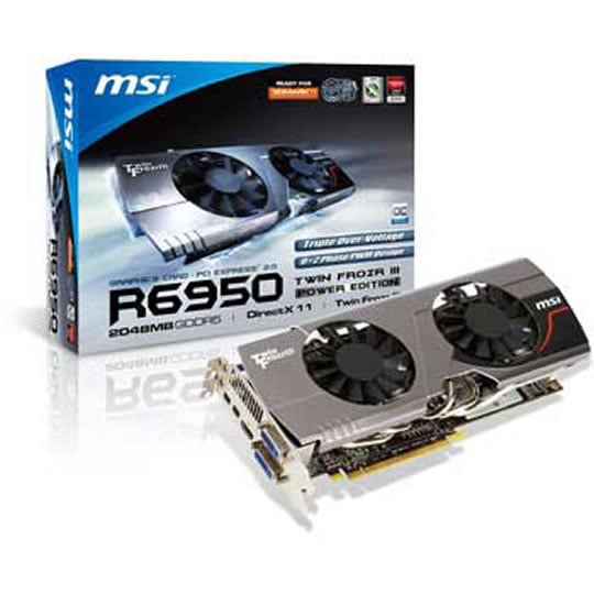 MSI HD 6950 Twin Frozr III Power Edition/OC AMD Radeon Graphics Card - 2GB : image 1