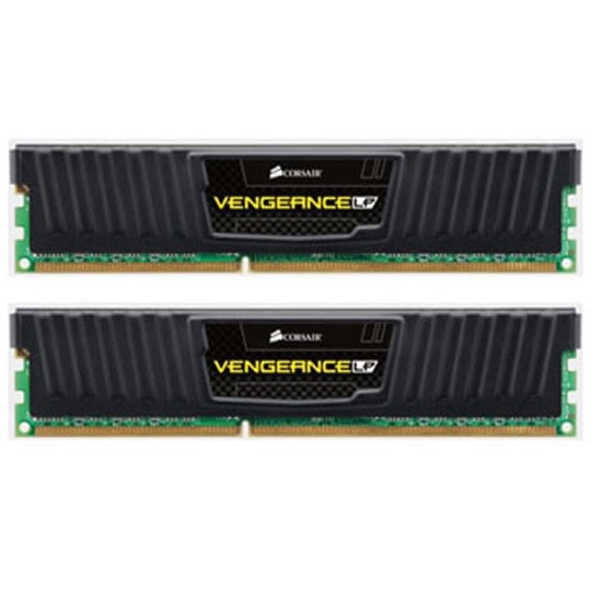 Corsair Memory Vengeance Jet Black Low Profile 8GB DDR3 1600 MHz CAS 9 XMP Dual Channel Desktop