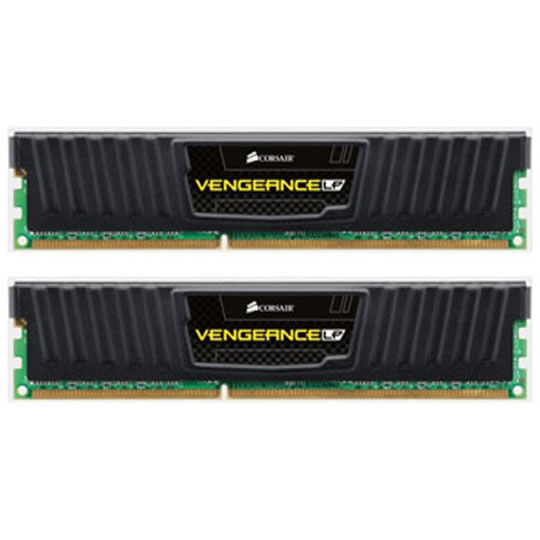 Corsair Memory Vengeance Jet Black Low Profile 4GB DDR3 1600 MHz CAS 9 XMP Dual Channel Desktop : image 1