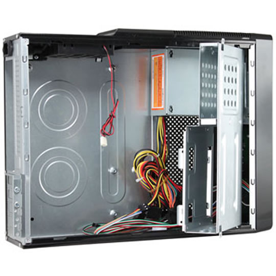 CiT S011B Black Slim Micro ATX Case with All In One Card Reader & 300W PSU Fitted : image 2