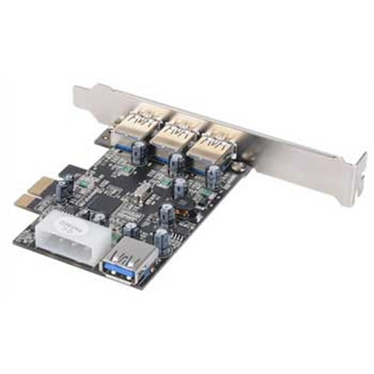 AKASA USB 3.0 PCIe card with 4 SuperSpeed USB 3.0 ports for PC systems, 3 x external & 1 x internal : image 2