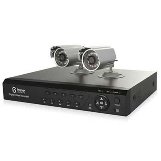 Storage Options 4 Channel CCTV 500GB Network DVR + 2 Cameras : image 1