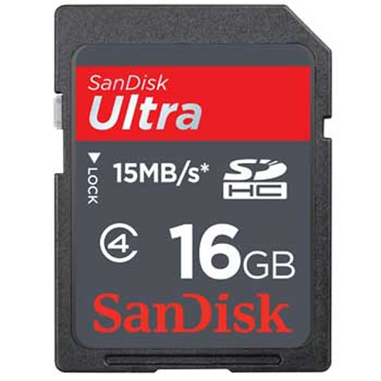 SanDisk Ultra SDHC Secure Digital Memory Card - 16GB : image 1