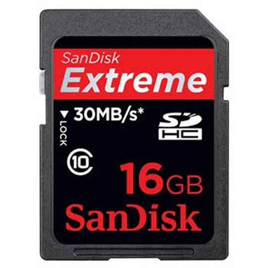 SanDisk Extreme SDHC Card - 16GB : image 1