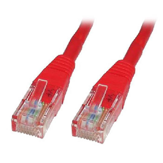 Xclio CAT5e 0.5M Snagless Moulded Gigabit Ethernet Cable RJ45 Red : image 1