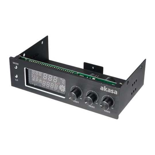 Akasa FC.TRIO 5.25" Triple Fan Controller/Temperature Display : image 2