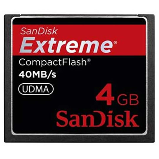 SanDisk Extreme Compact Flash - 4GB LN40814 - SDCFX-004G-X46 | SCAN UK