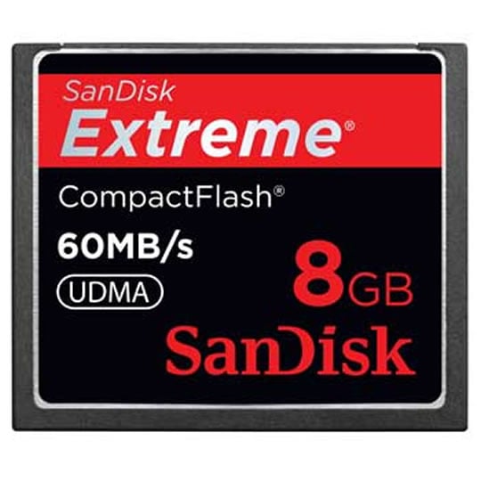 SanDisk Extreme Compact Flash 8GB - x400 / 60MB/s : image 1