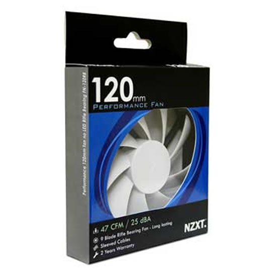 NZXT FN-120RB 9 Blade Rifle Bearing Quiet 120mm Fan with Braided Cable : image 4